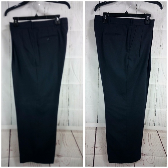 Sterling & Hunt Kuppenheimer 44R Navy Blue Suit - Picture 8 of 8